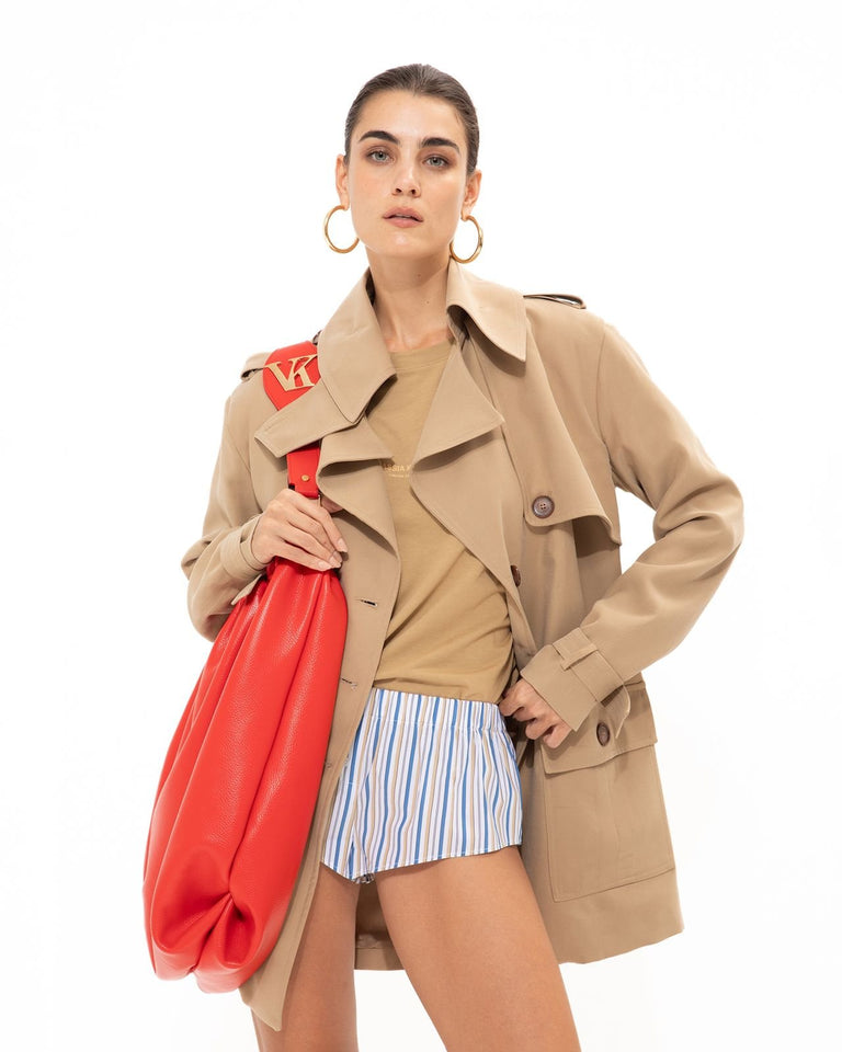 BEIGE TRENCH JACKET