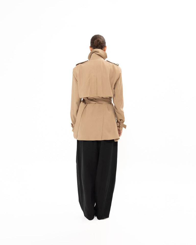 BEIGE TRENCH JACKET