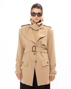 BEIGE TRENCH JACKET