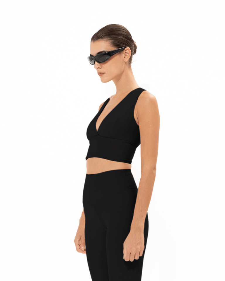 BLACK SPORTS BRA