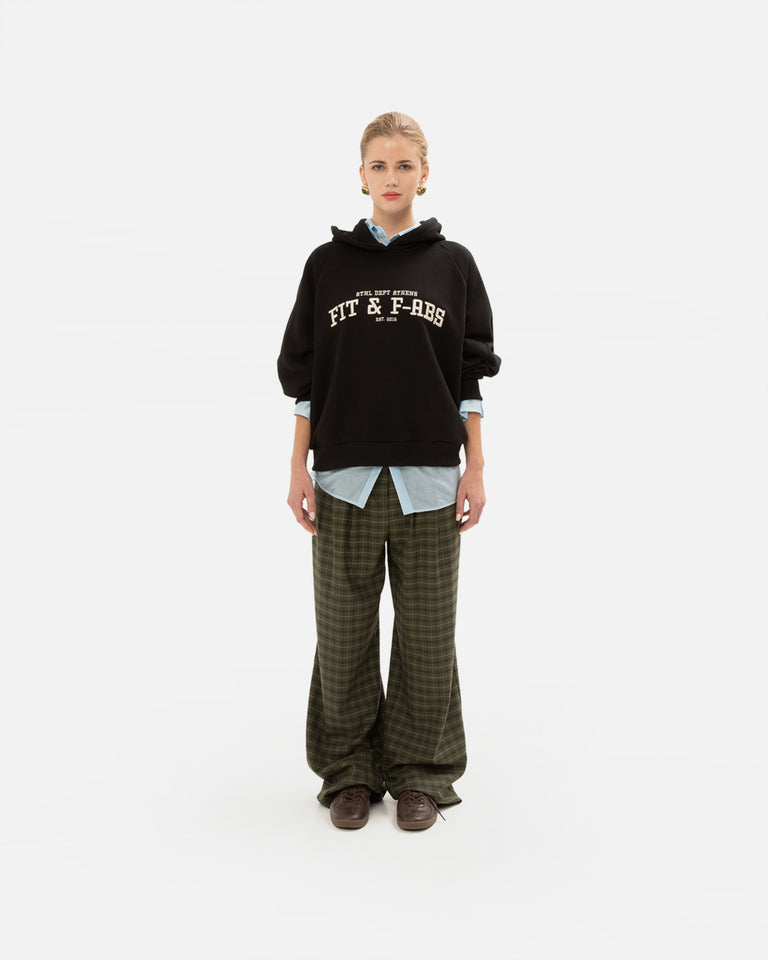 OLIVE CHEQUERED PANTS
