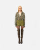 OLIVE FAUX LEATHER SHORTS