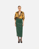 ALPINE GREEN FAUX LEATHER SKIRT