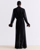 BLACK SILK SHEER MAXI DRESS