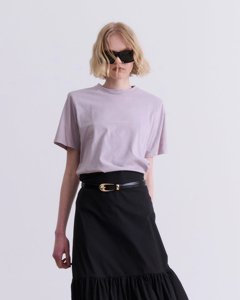 LILAC COTTON T-SHIRT