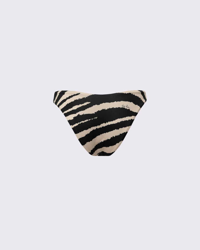 ZEBRA PRINT LOW CUT BIKINI BOTTOMS