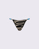 ZEBRA PRINT THIN STRAP BIKINI BOTTOMS