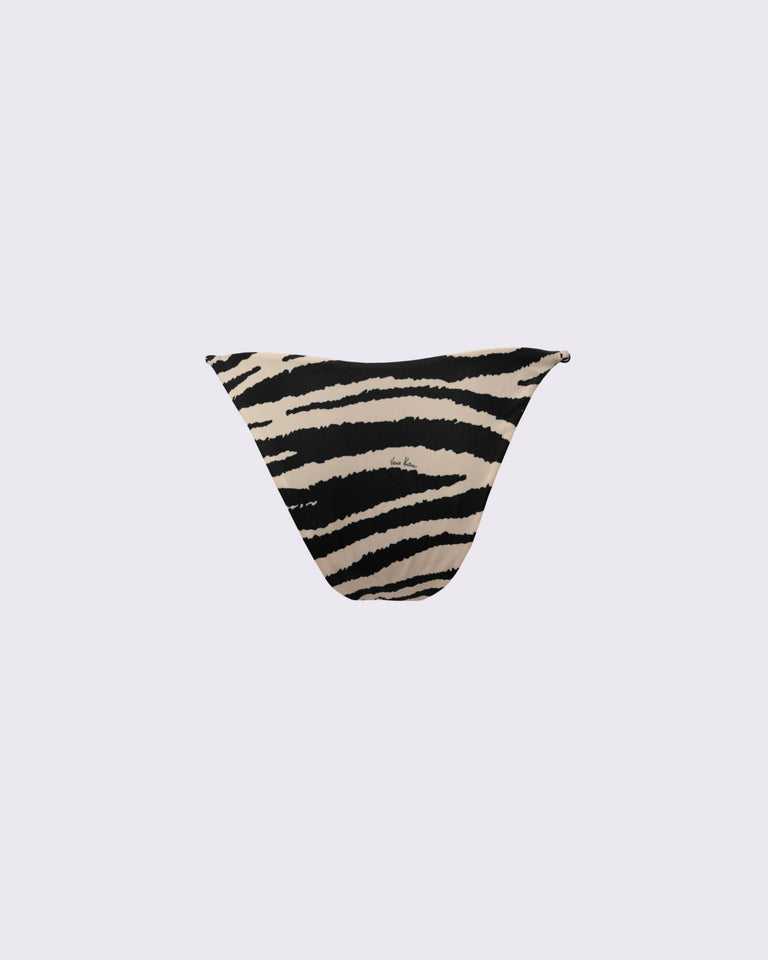 ZEBRA PRINT THIN STRAP BIKINI BOTTOMS