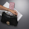 "INNOCENCE" BLACK GOLD SHOULDER BAG