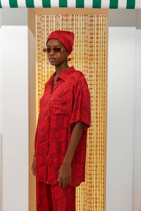 HIBISCUS SHIRT RED