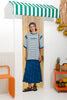 HIBISCUS SKIRT BLUE