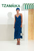 HIBISCUS DRESS BLUE