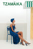 HIBISCUS DRESS BLUE