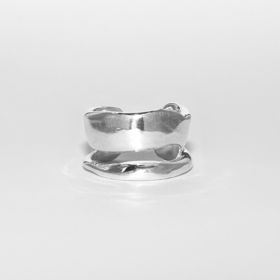 NA042 FLAT DOUBLE RING