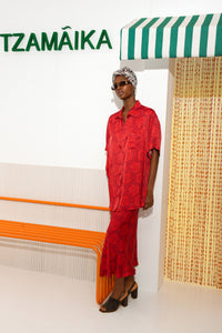 HIBISCUS SHIRT RED
