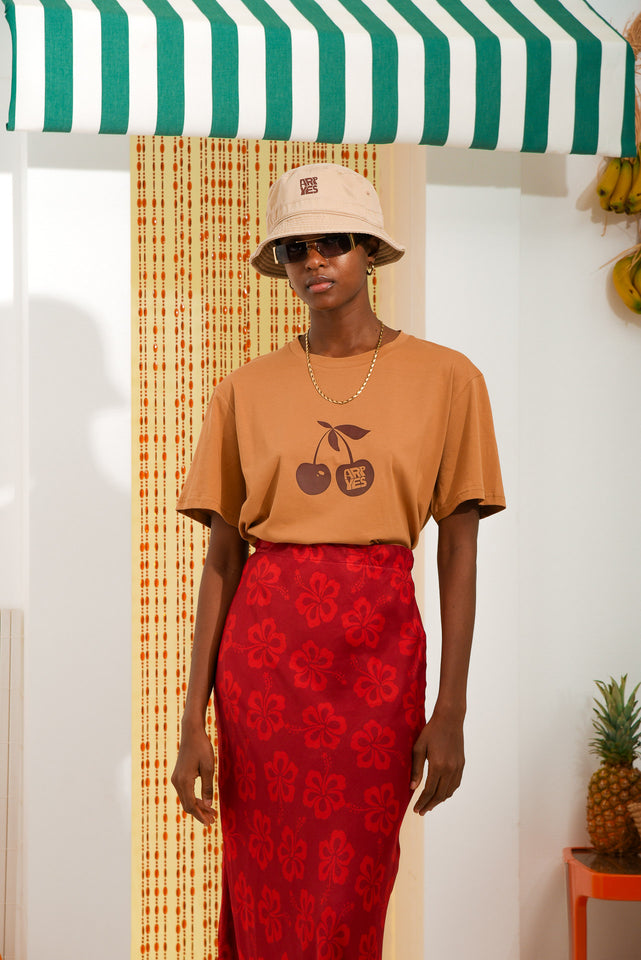 HIBISCUS SKIRT RED