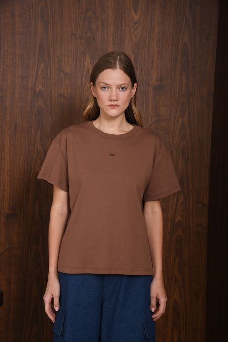 UNTOUCH TEE |BROWN