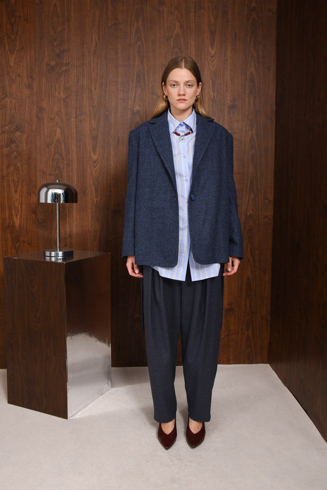 DECIDE SHORT COAT |BLUE