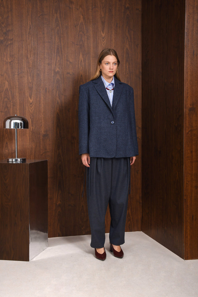 DECIDE SHORT COAT |BLUE