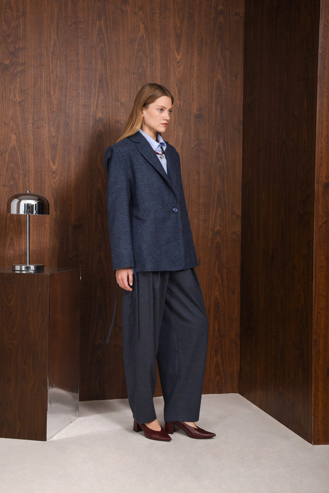 DECIDE SHORT COAT |BLUE