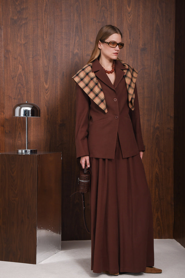 HIGHER SELF BLAZER |BROWN