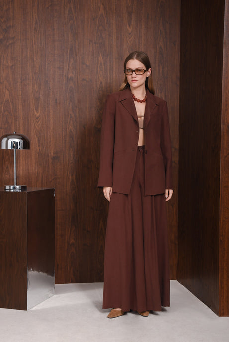HIGHER SELF BLAZER |BROWN