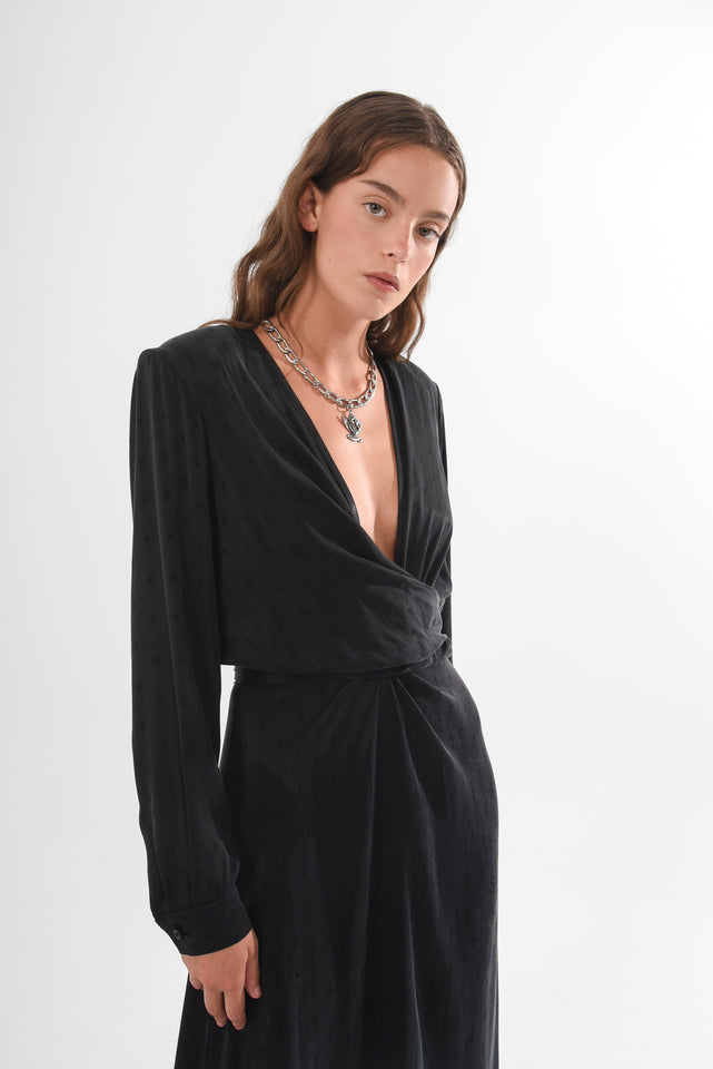 KOI DRESS |BLACK