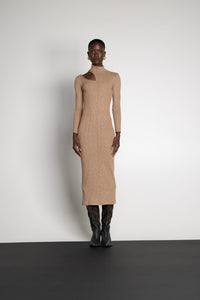 LOTUS BEIGE KNIT DRESS