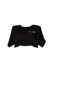 RICA BLACK CROP T-SHIRT