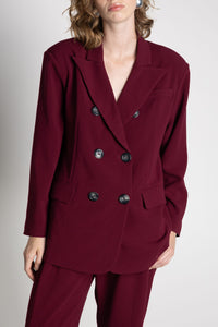 HAZEL BORDEAUX BLAZER