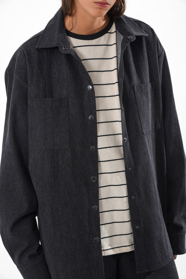 OTZI DENIM SHIRT |BLACK