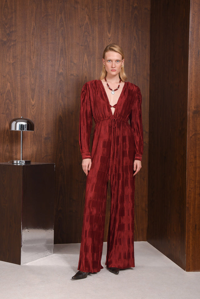 ROLE JUMPSUIT |BORDEAUX
