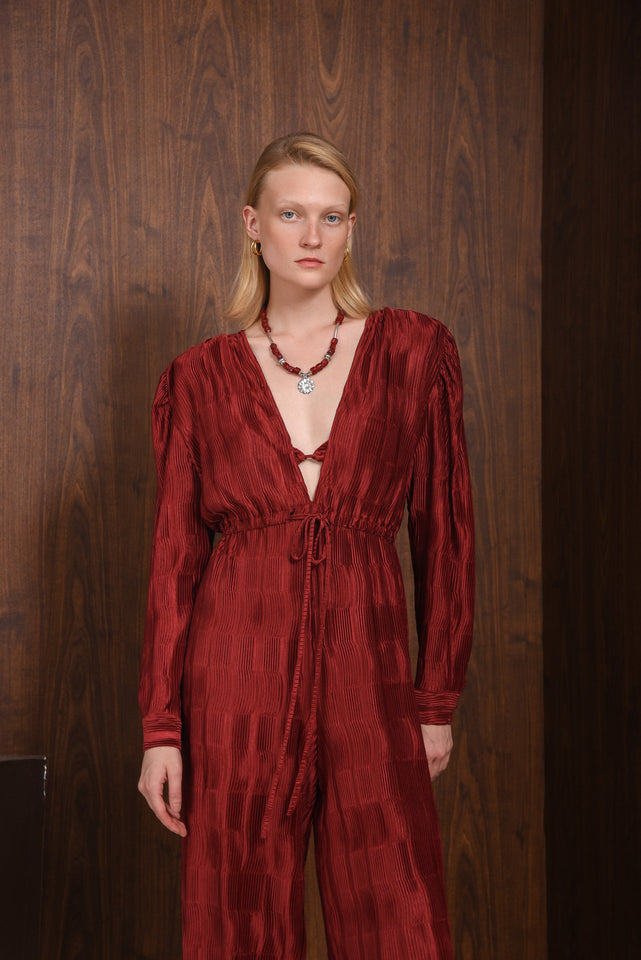 ROLE JUMPSUIT |BORDEAUX