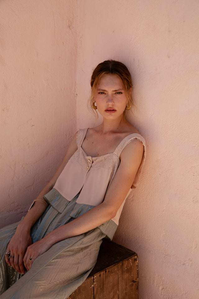 IANTHE TOP DUSTY ROSE