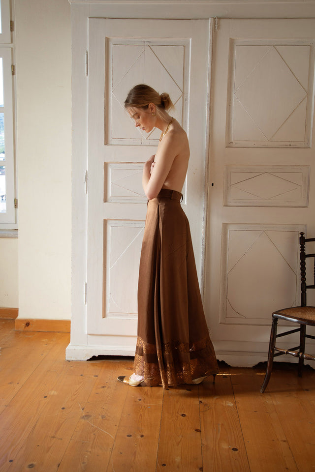 SCOPE PANTS DARK CHOCOLATE