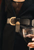 "RAIN" BLACK GOLD BELT