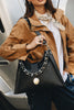 "TO THE WILDER" BLACK NICKEL SHOULDER BAG