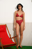 HIBISCUS MIDWAIST BOTTOM |RED