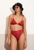 HIBISCUS MIDWAIST BOTTOM |RED