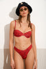 HIBISCUS LOW RISE BOTTTOM |RED