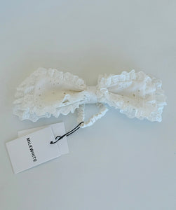 HAIR BOW IVORY