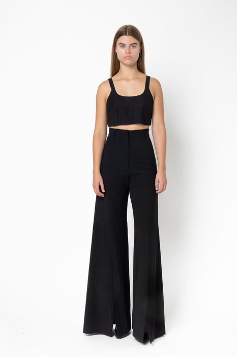 PANTS WITH PLEAT BLACK