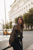 "WINGS" SMALL BLACK GOLD SHOULDER BAG