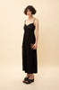 SWEETHEART NECKLINE JUMPSUIT BLACK