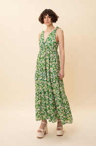 TIERED MAXI DRESS DAISIES