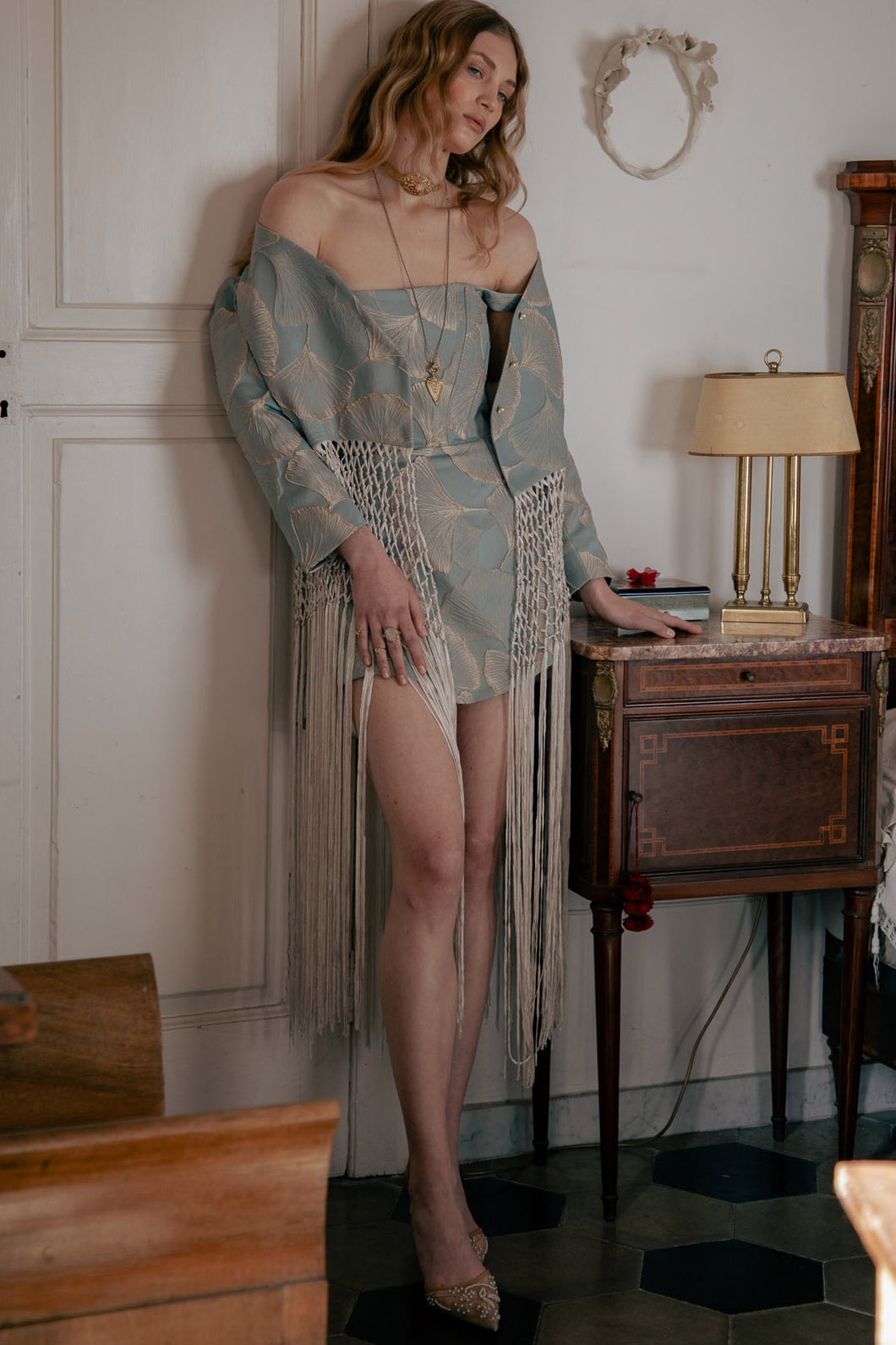SCULPTURE JACKET LIGHT BLUE