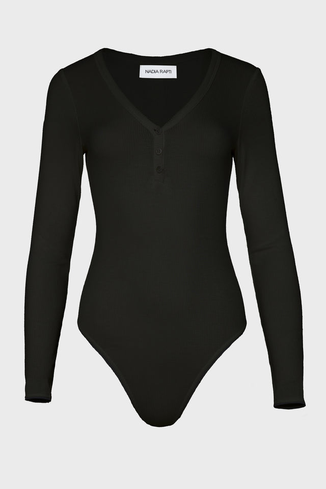 ANASA BODYSUIT BLACK