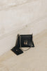"WINGS" SMALL BLACK NICKEL SHOULDER BAG