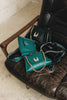"WINGS" SMALL BLACK NICKEL SHOULDER BAG