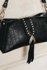 "I AM LOVE" BLACK NICKEL SHOULDER BAG